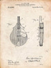 PP638-Vintage Parchment Mandolin Pick Guard Patent Poster Poster Print - Cole Borders