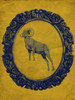 Framed Bighorn Sheep in Yellow Poster Print - Studio SEA