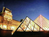 The Louvre at Dusk Poster Print - GST