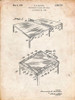 PP629-Vintage Parchment Ping Pong Table Patent Poster Poster Print - Cole Borders