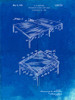PP629-Faded Blueprint Ping Pong Table Patent Poster Poster Print - Cole Borders