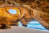 Portugal-Benagil. Beach and sea cave. Poster Print - Gallery Jaynes