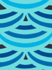 Monochrome Patterns 2 in Blue Poster Print - Studio NM