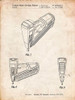 PP968-Vintage Parchment Nail Gun Poster Poster Print - Cole Borders