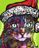 Watchful Cat Christmas Edition Poster Print - Russo Collection Dean