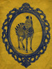 Framed Zebra in Yellow Poster Print - Studio SEA