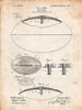 PP601-Vintage Parchment Football Game Ball 1902 Patent Poster Poster Print - Cole Borders