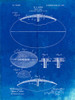 PP601-Faded Blueprint Football Game Ball 1902 Patent Poster Poster Print - Cole Borders