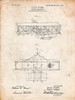 PP1139-Vintage Parchment Wright Brothers Aeroplane Patent Poster Print - Cole Borders