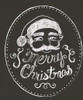 Santa in Chalk Poster Print - Ali Lynne