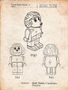 PP934-Vintage Parchment Lego Poodle Patent Poster Poster Print - Cole Borders