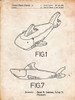 PP935-Vintage Parchment Lego Shark Patent Poster Poster Print - Cole Borders