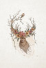 Deer and flowers Poster Print - Xuan Thai
