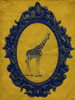 Framed Giraffe in Yellow Poster Print - Studio SEA