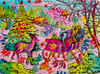 Deans Christmas Sleigh Poster Print - Dean Russo