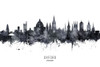 Oxford England Skyline Poster Print - Michael Tompsett