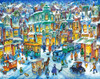 Old City Snow Poster Print - Bill Bell