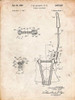 PP1122-Vintage Parchment Vibrato Tailpiece Patent Wall Art Poster Poster Print - Cole Borders