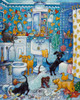 More Bathroom Pups Poster Print - Bill Bell