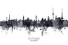 Stuttgart Germany Skyline Poster Print - Michael Tompsett