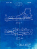PP1124-Faded Blueprint Vintage Skis Patent Poster Poster Print - Cole Borders
