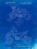PP908-Faded Blueprint Kids 4-Wheeler Poster Poster Print - Cole Borders
