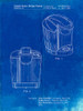 PP905-Faded Blueprint Keurig Coffee Brewer Patent Poster Poster Print - Cole Borders