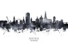 Rostock Germany Skyline Poster Print - Michael Tompsett