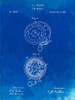 PP468-Faded Blueprint Tape Measure 1868 Patent Poster Poster Print - Cole Borders