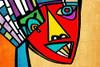 Abstract Face I Poster Print - Irena Orlov