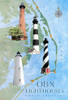 OBX Lighthouses Poster Print - Licensing Studio Art