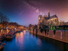 Notre-Dame de Paris at night, France Poster Print - Assaf Frank