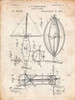 PP426-Vintage Parchment Aerial Vessel Patent Poster Poster Print - Cole Borders