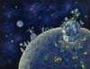 Moon Landing Poster Print - Bill Bell