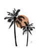 White Background Palm Trees Poster Print - Erum Khalili