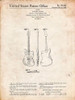 PP417-Vintage Parchment Fender Jazzmaster Guitar Patent Poster Poster Print - Cole Borders