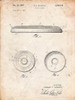 PP854-Vintage Parchment Frisbee Patent Poster Poster Print - Cole Borders