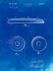 PP854-Faded Blueprint Frisbee Patent Poster Poster Print - Cole Borders