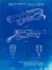 PP1105-Faded Blueprint Toy Gun Poster Poster Print - Cole Borders
