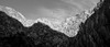 Black and white mountains Poster Print - Claudi Lourens