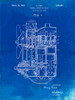 PP843-Faded Blueprint Ford Internal Combustion Engine Patent Poster Poster Print - Cole Borders