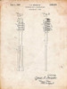 PP1102-Vintage Parchment Toothbrush Flexible Head Patent Poster Poster Print - Cole Borders