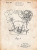 PP844-Vintage Parchment Ford Internal Combustion Engine Poster Poster Print - Cole Borders