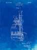 PP842-Faded Blueprint Ford Fuel Pump 1933 Patent Poster Poster Print - Cole Borders