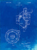PP841-Faded Blueprint Ford Engine 1930 Patent Poster Poster Print - Cole Borders