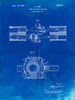 PP837-Faded Blueprint Ford Crank and Pitman Poster Print - Cole Borders
