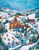 Christmas Barn Poster Print - Bill Bell
