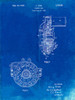 PP833-Faded Blueprint Ford Car Starter Gear 1928 Patent Poster Poster Print - Cole Borders