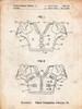PP829-Vintage Parchment Football Shoulder Pads Patent Poster Print - Cole Borders