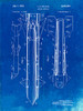 PP384-Faded Blueprint Aerial Missile Patent Poster Poster Print - Cole Borders